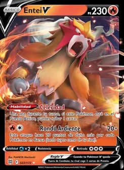 Entei V card in Spanish