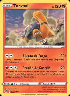Torkoal card in Spanish
