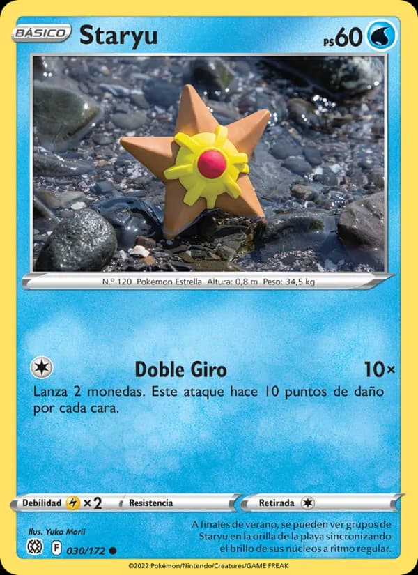 Staryu card in Spanish