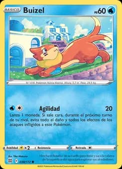 Buizel card in Spanish