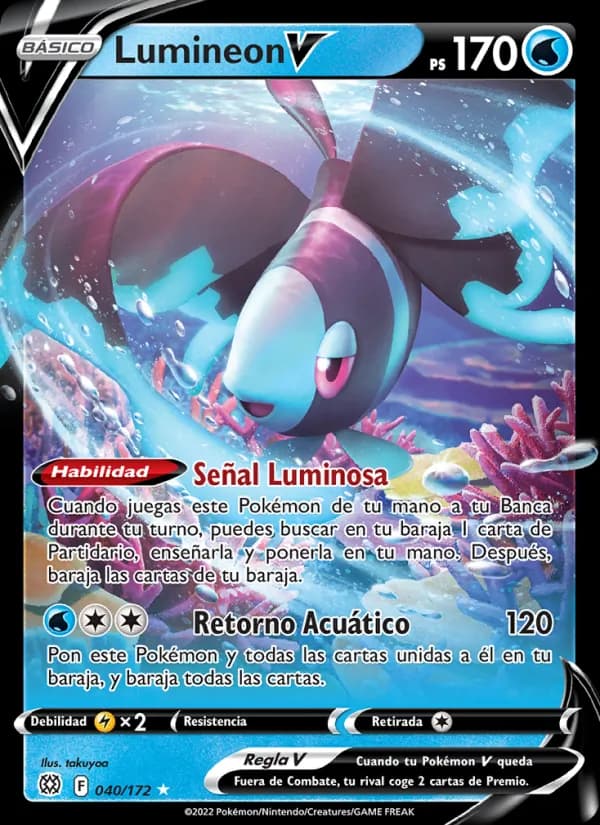 Lumineon V card in Spanish