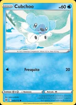 Cubchoo card in Spanish