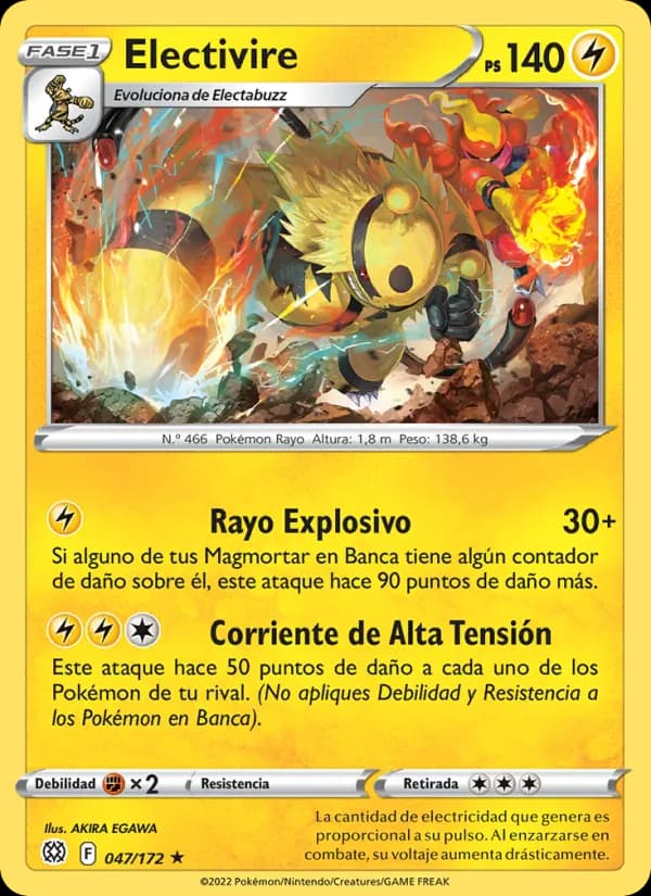 Electivire card in Spanish