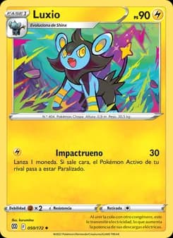 Luxio card in Spanish