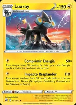 Luxray card in Spanish