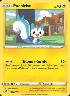 Pachirisu card in Spanish