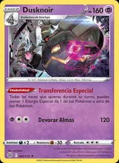 Dusknoir card in Spanish