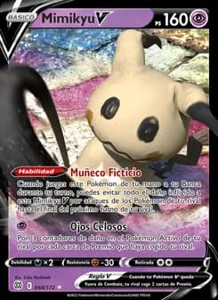Mimikyu V card in Spanish