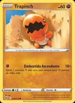 Trapinch card in Spanish