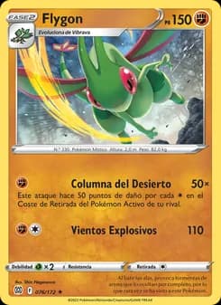 Flygon card in Spanish
