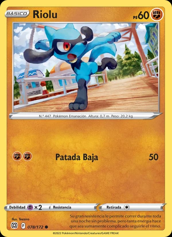 Riolu card in Spanish