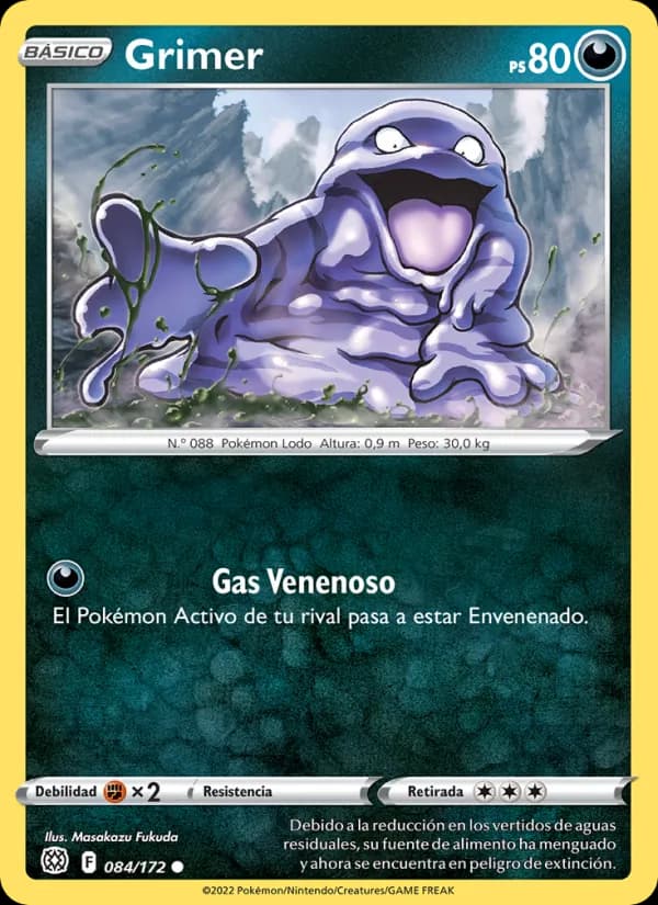 Grimer card in Spanish