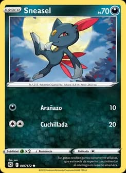 Sneasel card in Spanish