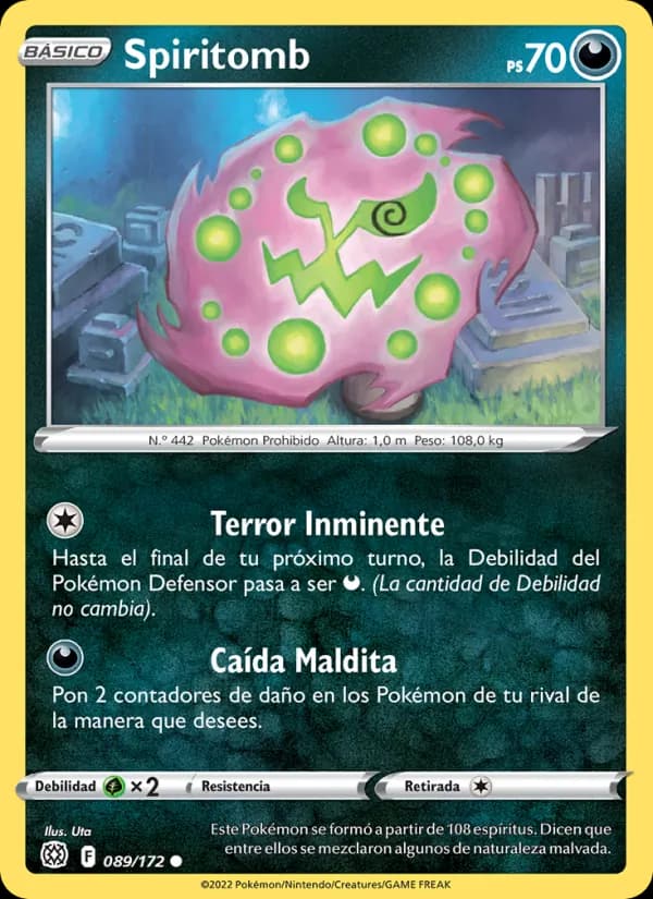 Spiritomb card in Spanish