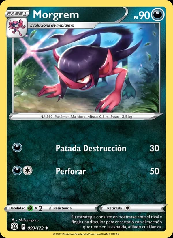 Morgrem card in Spanish