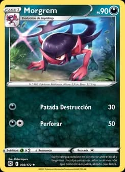 Morgrem card in Spanish