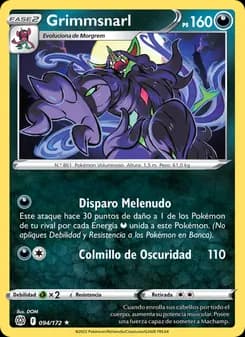 Grimmsnarl card in Spanish