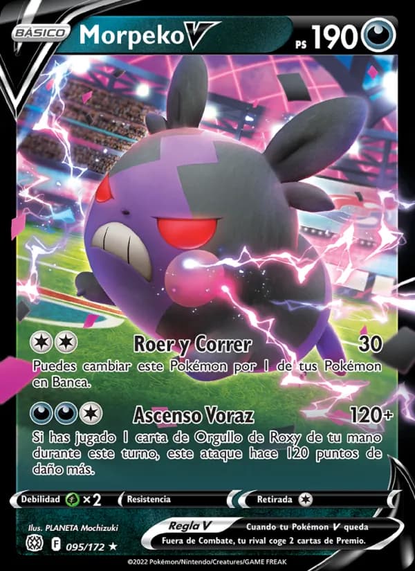 Morpeko V card in Spanish