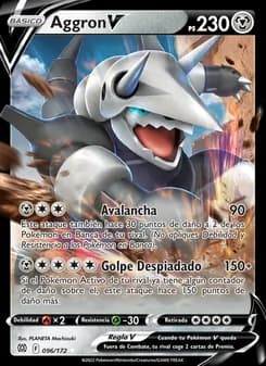 Aggron V card in Spanish