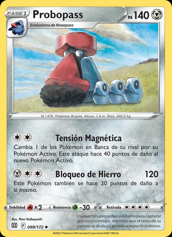 Probopass card in Spanish