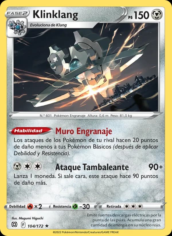 Klinklang card in Spanish