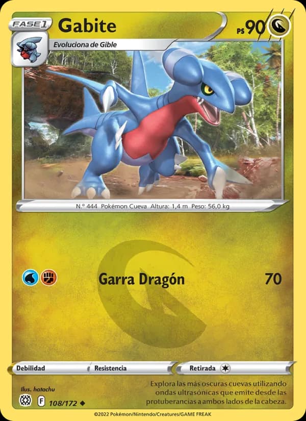 Gabite card in Spanish