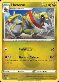 Haxorus card in Spanish