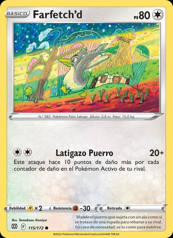 Farfetch'd card in Spanish