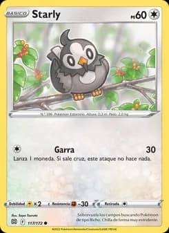 Starly card in Spanish