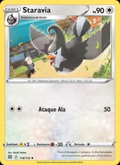Staravia card in Spanish