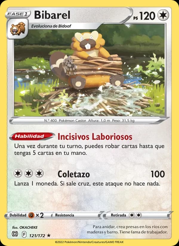 Bibarel card in Spanish
