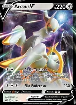 Arceus V card in Spanish