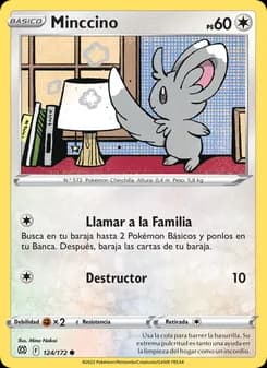 Minccino card in Spanish