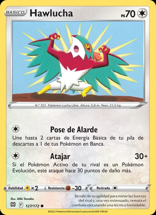 Hawlucha card in Spanish