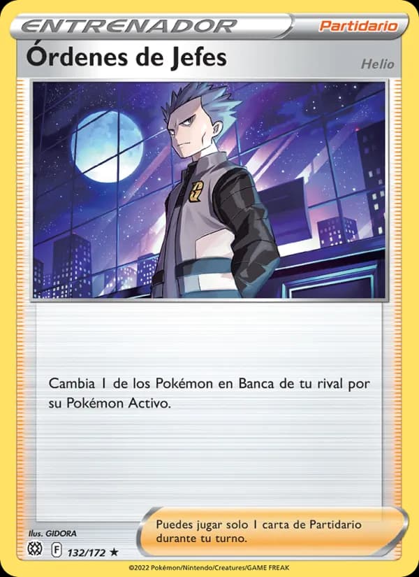 Órdenes de Jefes card in Spanish