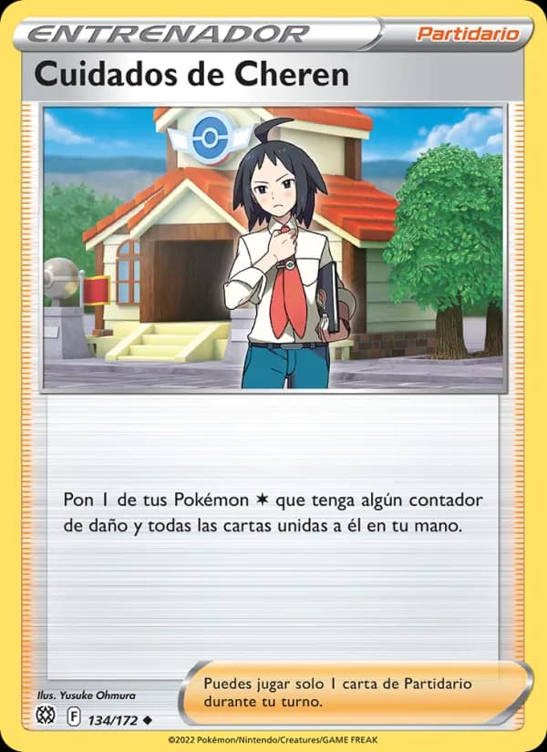 Cuidados de Cheren card in Spanish