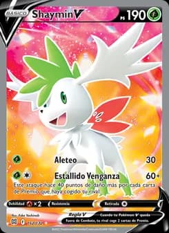Shaymin V card in Spanish