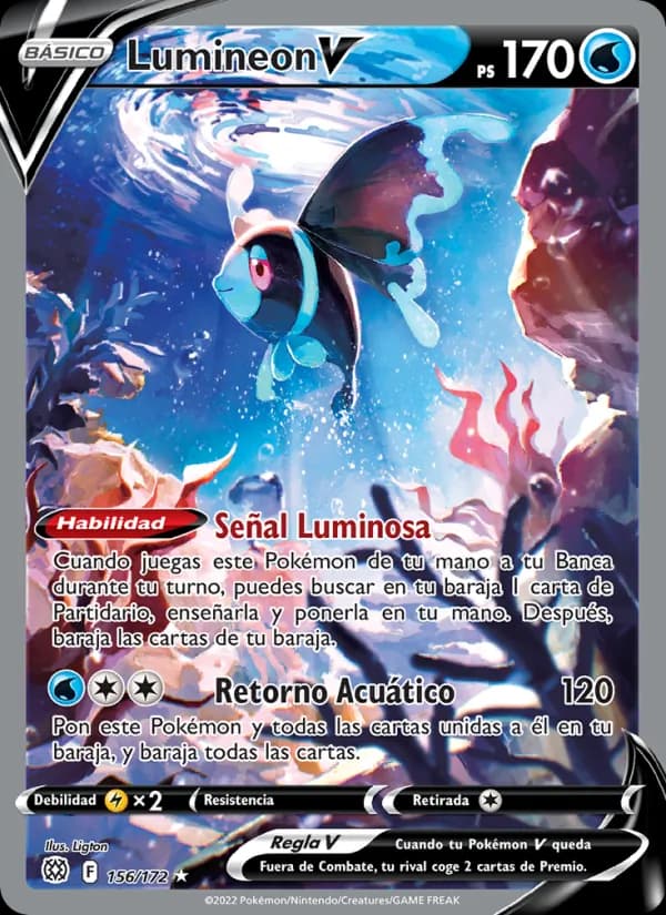 Lumineon V card in Spanish