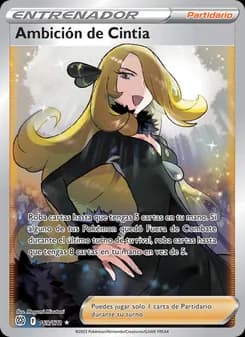 Ambición de Cintia card in Spanish