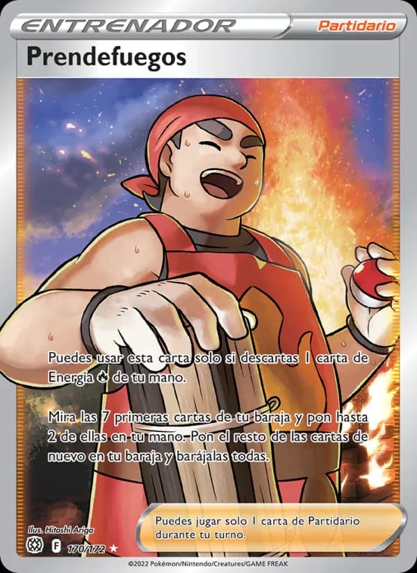 Prendefuegos card in Spanish