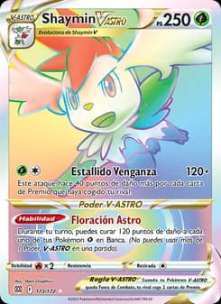 Shaymin V-ASTRO card in Spanish