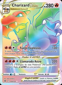 Charizard V-ASTRO card in Spanish
