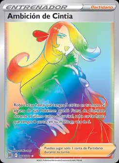 Ambición de Cintia card in Spanish