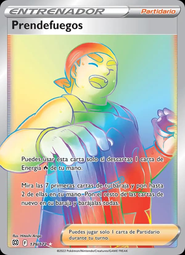 Prendefuegos card in Spanish