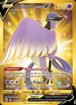 Articuno de Galar V card in Spanish