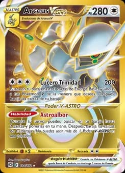 Arceus V-ASTRO card in Spanish