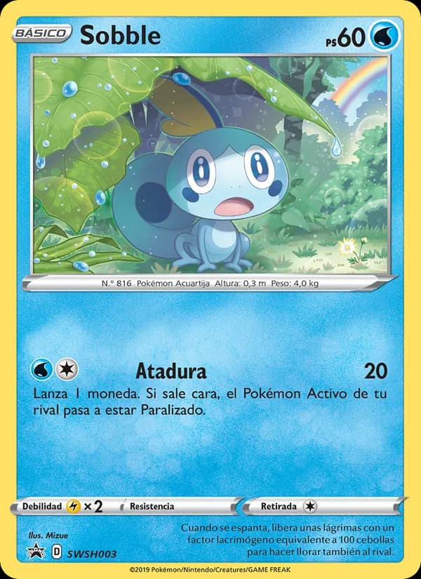 Sobble card in Spanish