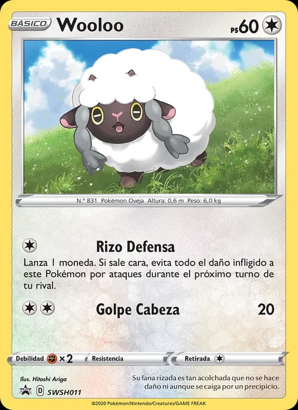 Wooloo card in Spanish