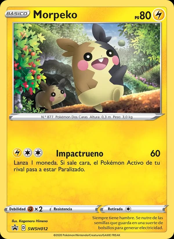 Morpeko card in Spanish