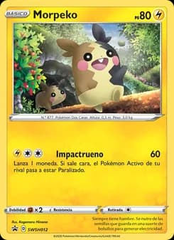 Morpeko card in Spanish